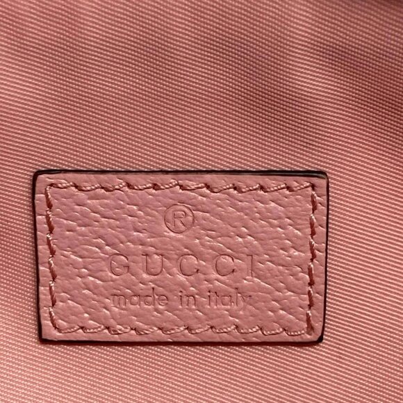 GUCCI GG Supreme Small Case Pink PVC Leather Pouch bran451-101825 - Picture 5 of 6
